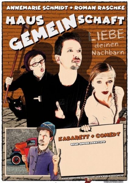 Plakat Hausgemeinschaft mit Annemarie Schmidt und Roman Raschke